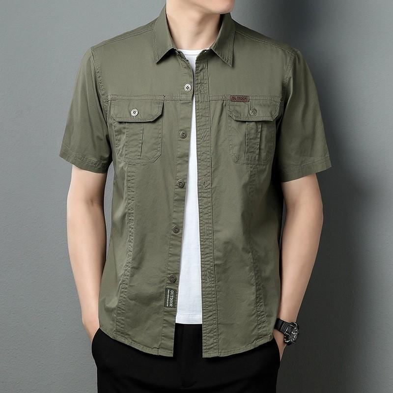 Summer Thin Short-sleeved Shirt New Men s Jacket Men s Loose Casual Pure Cotton Versatile Work Shirt Jacket 5XL
Summer Thin Short-sleeved Shirt New Men s Jacket Men s Loose Casual Pure Cotton Versatile Work Shirt Jacket 5XL