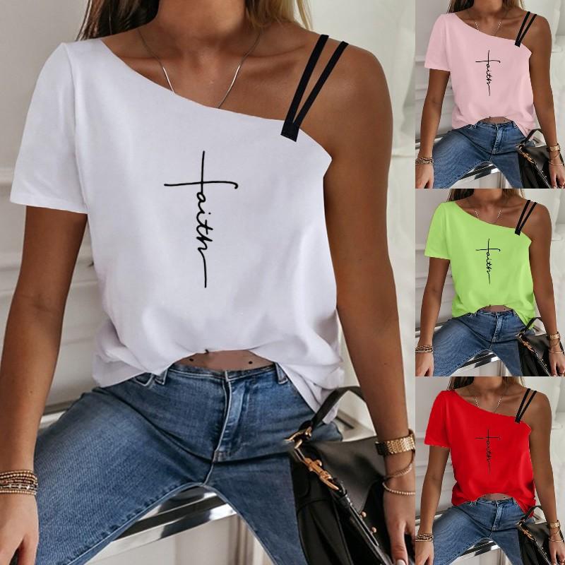 Женская мода Вера Письмо Печать Tees Camisole С плеча Футболка Лето Дамы Плюс Размер Блузка Топ
Женская мода Вера Письмо Печать Tees Camisole С плеча Футболка Лето Дамы Плюс Размер Блузка Топ