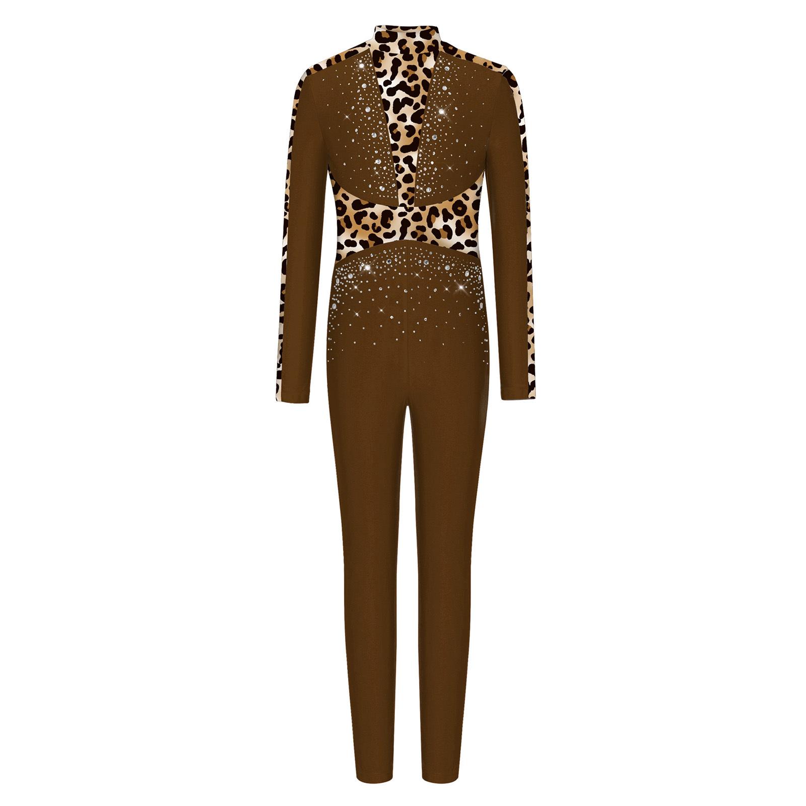 Girls Long Sleeve Sequins Rhinestones Leotard Shiny Full Body Invisible Zipper Back Ballet Costume 5-6 Years коричневий
Girls Long Sleeve Sequins Rhinestones Leotard Shiny Full Body Invisible Zipper Back Ballet Costume 5-6 Years коричневий