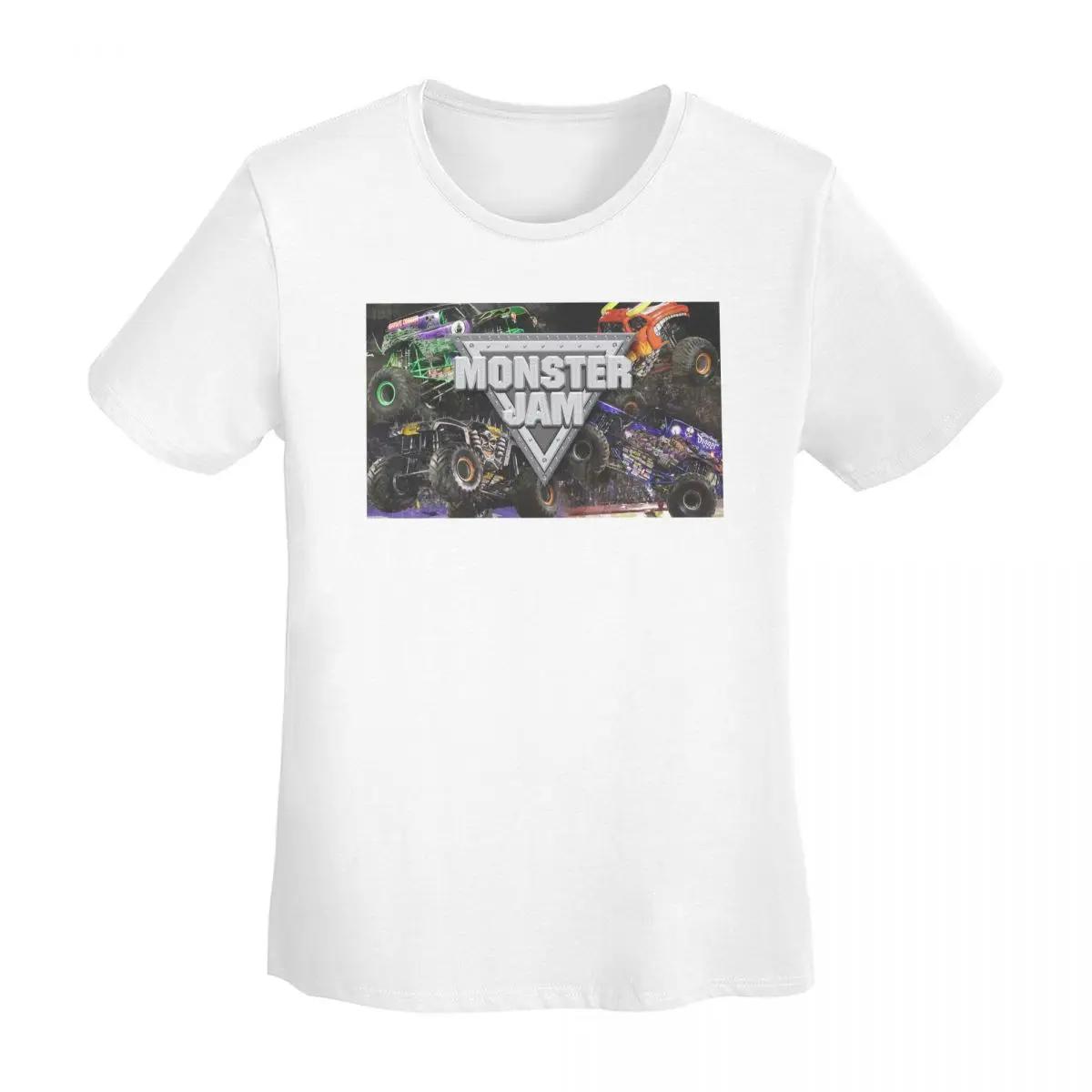 Классическая футболка с рисунком Monster Jam для женщин, футболки с коротким рукавом, круглая горловина, одежда, хлопок, летние футболки, уличная мода S
Классическая футболка с рисунком Monster Jam для женщин, футболки с коротким рукавом, круглая горловина, одежда, хлопок, летние футболки, уличная мода S
