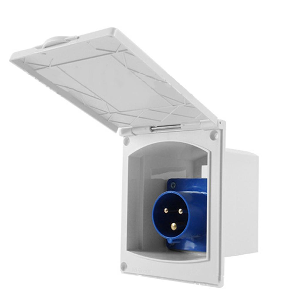 Square Connection Socket for Caravan and Camping IP44 Waterproof 16A 230V External Mains Input for Mobile Homes
Square Connection Socket for Caravan and Camping IP44 Waterproof 16A 230V External Mains Input for Mobile Homes