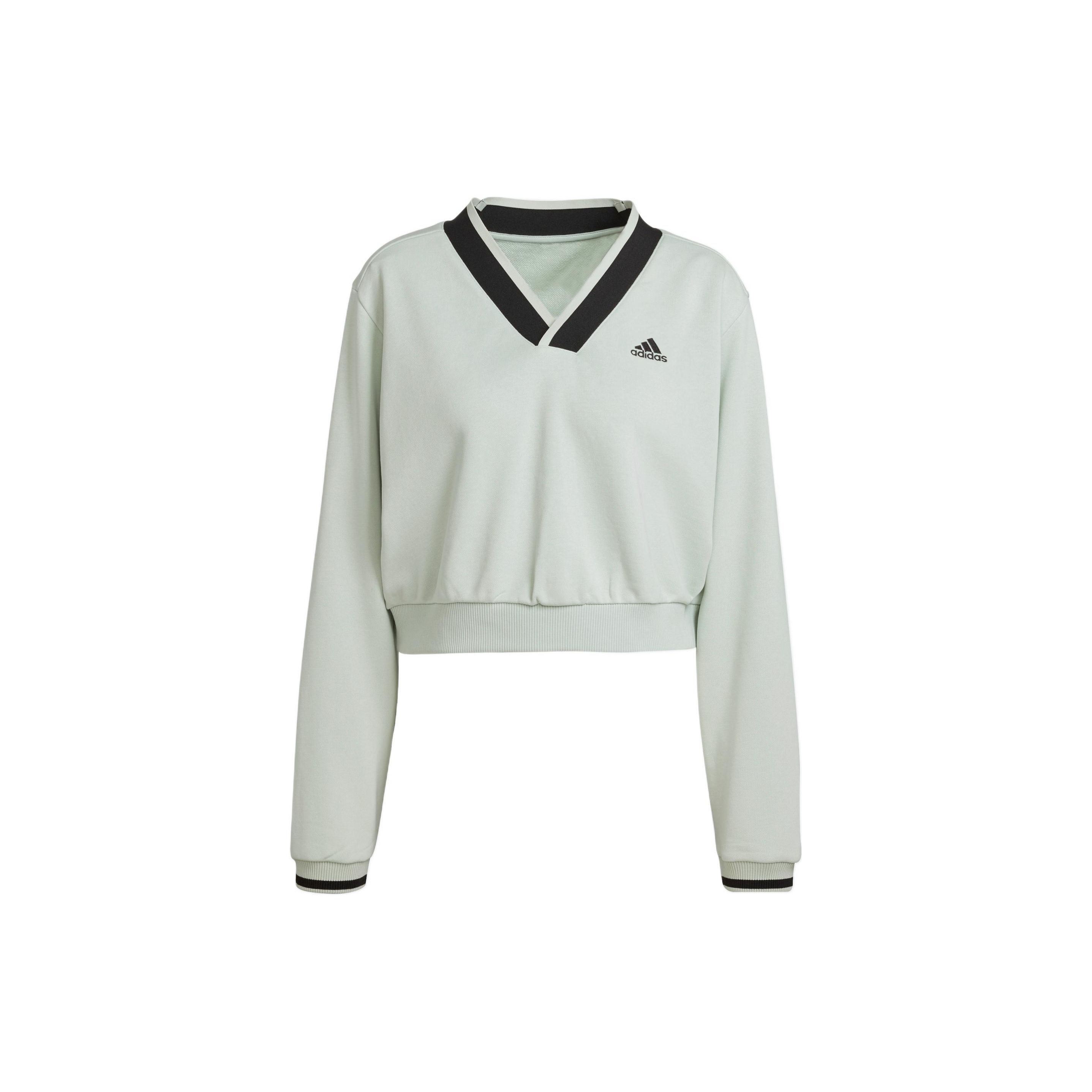 Adidas This City Is Ours Series Solid Logo Print V-Neck Sport Long Sleeve Sweatshirt Women Tops Light-Green HY5523
Adidas This City Is Ours Series Solid Logo Print V-Neck Sport Long Sleeve Sweatshirt Women Tops Light-Green HY5523