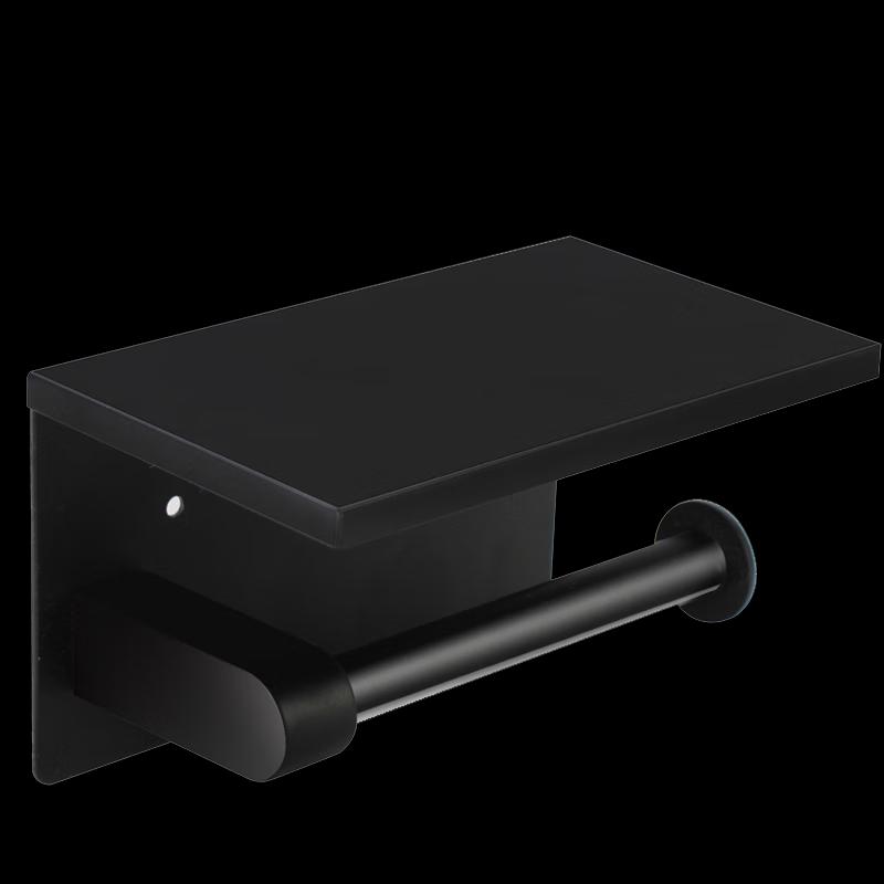 Brushed Stainless Steel Toilet Paper Holder with Storage Shelf
Brushed Stainless Steel Toilet Paper Holder with Storage Shelf