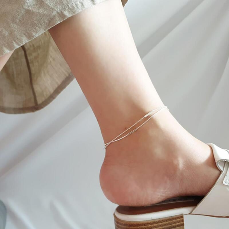 Women s Silver Bar Chain Layered Gold Anklet A20722_Pink Gold (+1,500 won)
Women s Silver Bar Chain Layered Gold Anklet A20722_Pink Gold (+1,500 won)