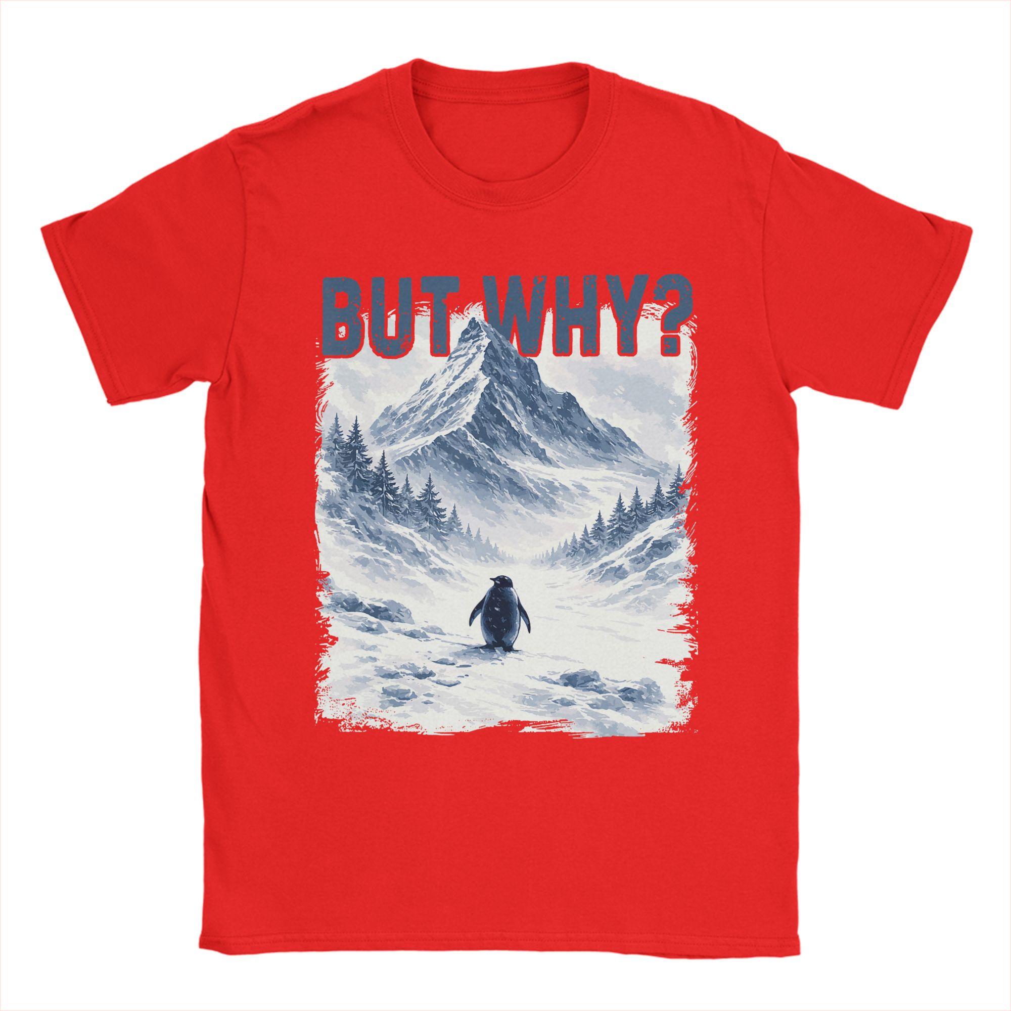 Unisexs TShirts But Why Nihilist Funny Penguin Snowy Mountain Meme Pure Cotton Tee Shirt Short Sleeve T Shirts O Neck Clothes S
Unisexs TShirts But Why Nihilist Funny Penguin Snowy Mountain Meme Pure Cotton Tee Shirt Short Sleeve T Shirts O Neck Clothes S