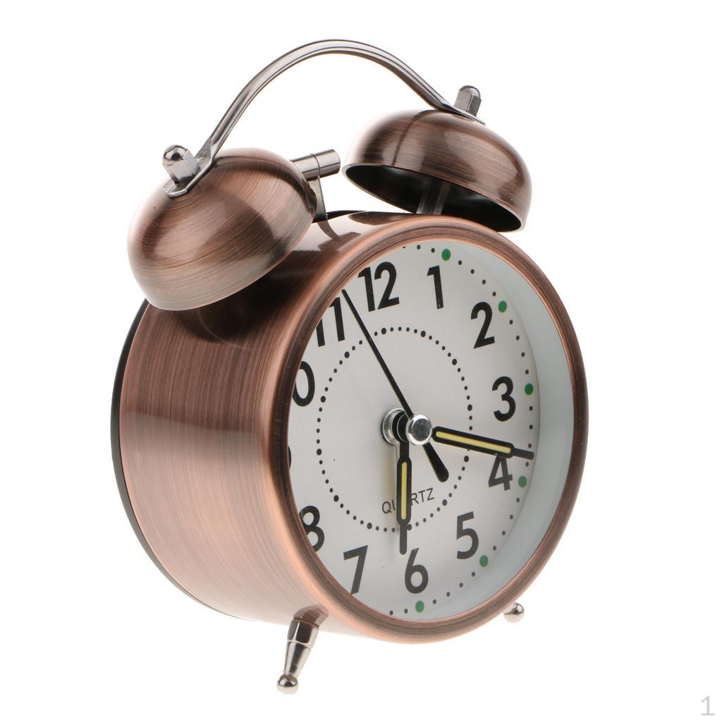 3.5 Inch Classic Double Bell Clock Bedside Night Chrome Home Decor #2
3.5 Inch Classic Double Bell Clock Bedside Night Chrome Home Decor #2