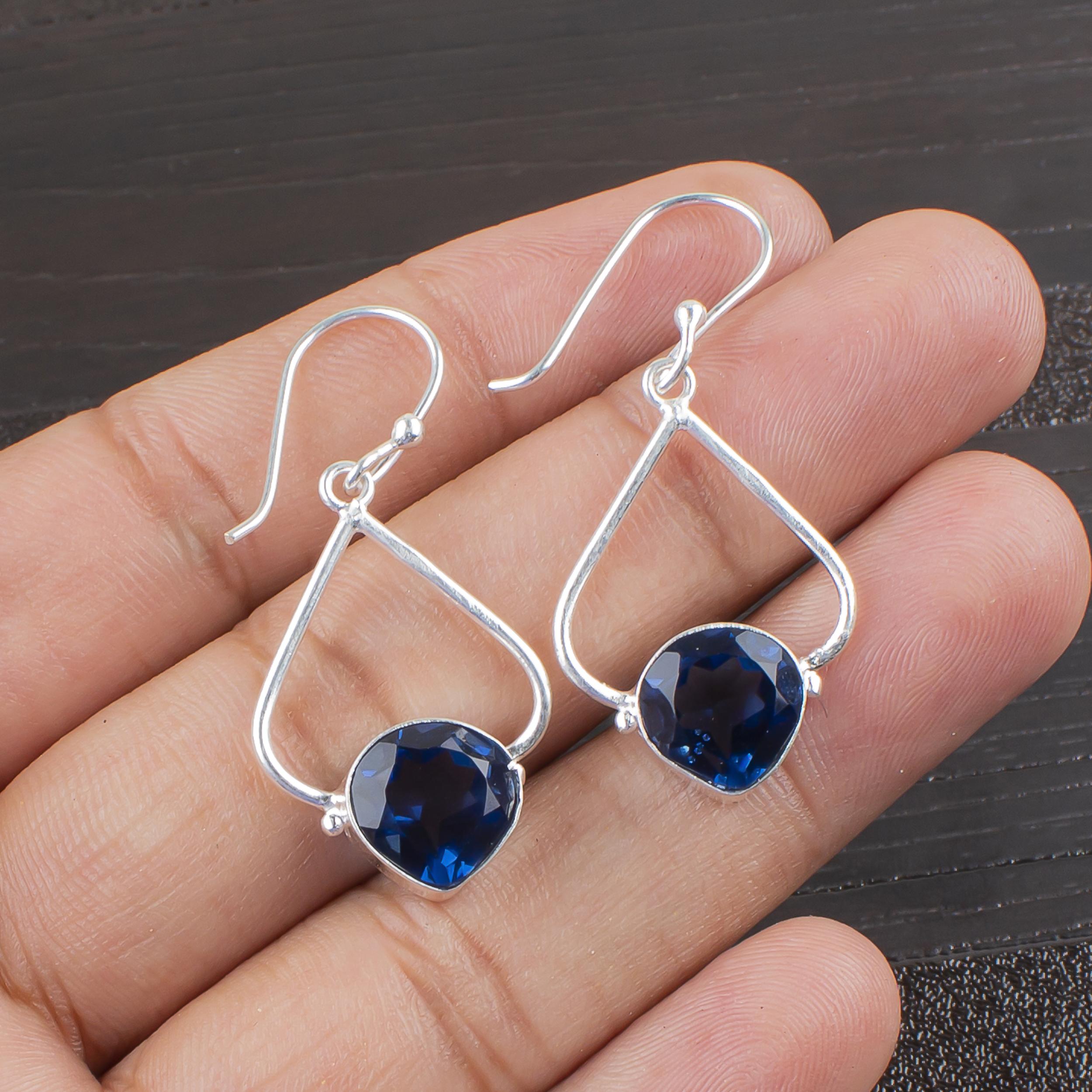 Wonderful London Blue Topaz 925 Sterling Silver Jewelry, Handmade Gorgeous Silver Earrings, Topaz Gemstone Jewelry For Love 1.80 Inches синий
Wonderful London Blue Topaz 925 Sterling Silver Jewelry, Handmade Gorgeous Silver Earrings, Topaz Gemstone Jewelry For Love 1.80 Inches синий