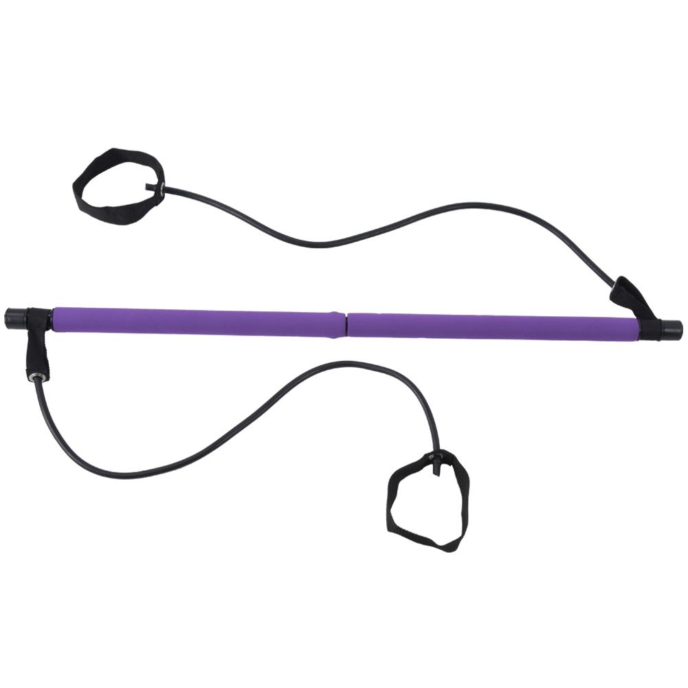 Portable Pilates Bar Stick Yoga Resistance Band Multifunctional Home Fitness Sport Training Elastic Bands Exercise Equipment Purple
Portable Pilates Bar Stick Yoga Resistance Band Multifunctional Home Fitness Sport Training Elastic Bands Exercise Equipment Purple