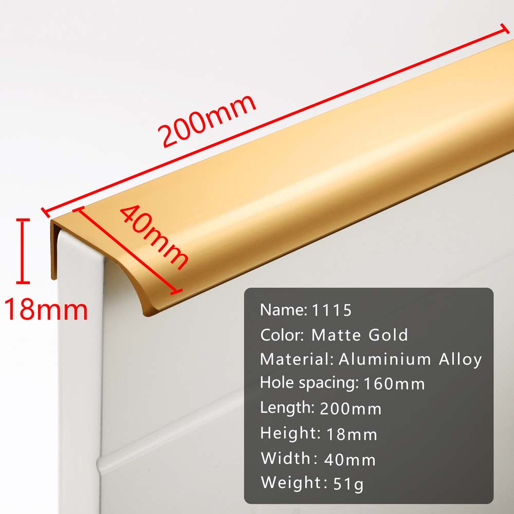 Gold Hidden Kitchen Bedroom Cupboard Drawer Handle Home Decoration Cabinet Pull Knob Furniture Knob 200mm золотий
Gold Hidden Kitchen Bedroom Cupboard Drawer Handle Home Decoration Cabinet Pull Knob Furniture Knob 200mm золотий
