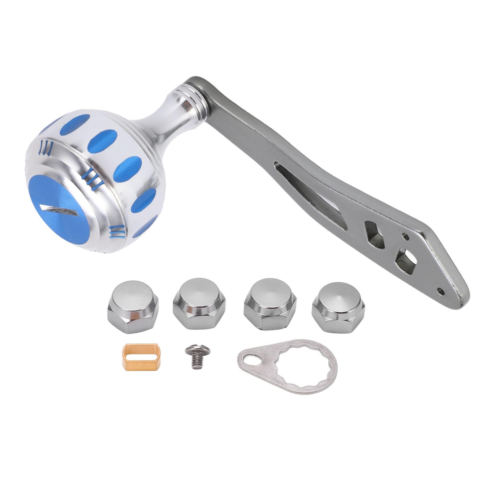 Fishing Reel Handle Metal Power Handle Knob Grip Replacement with Assembly Parts for Baitcasting Drum Reel Silver Blue
Fishing Reel Handle Metal Power Handle Knob Grip Replacement with Assembly Parts for Baitcasting Drum Reel Silver Blue