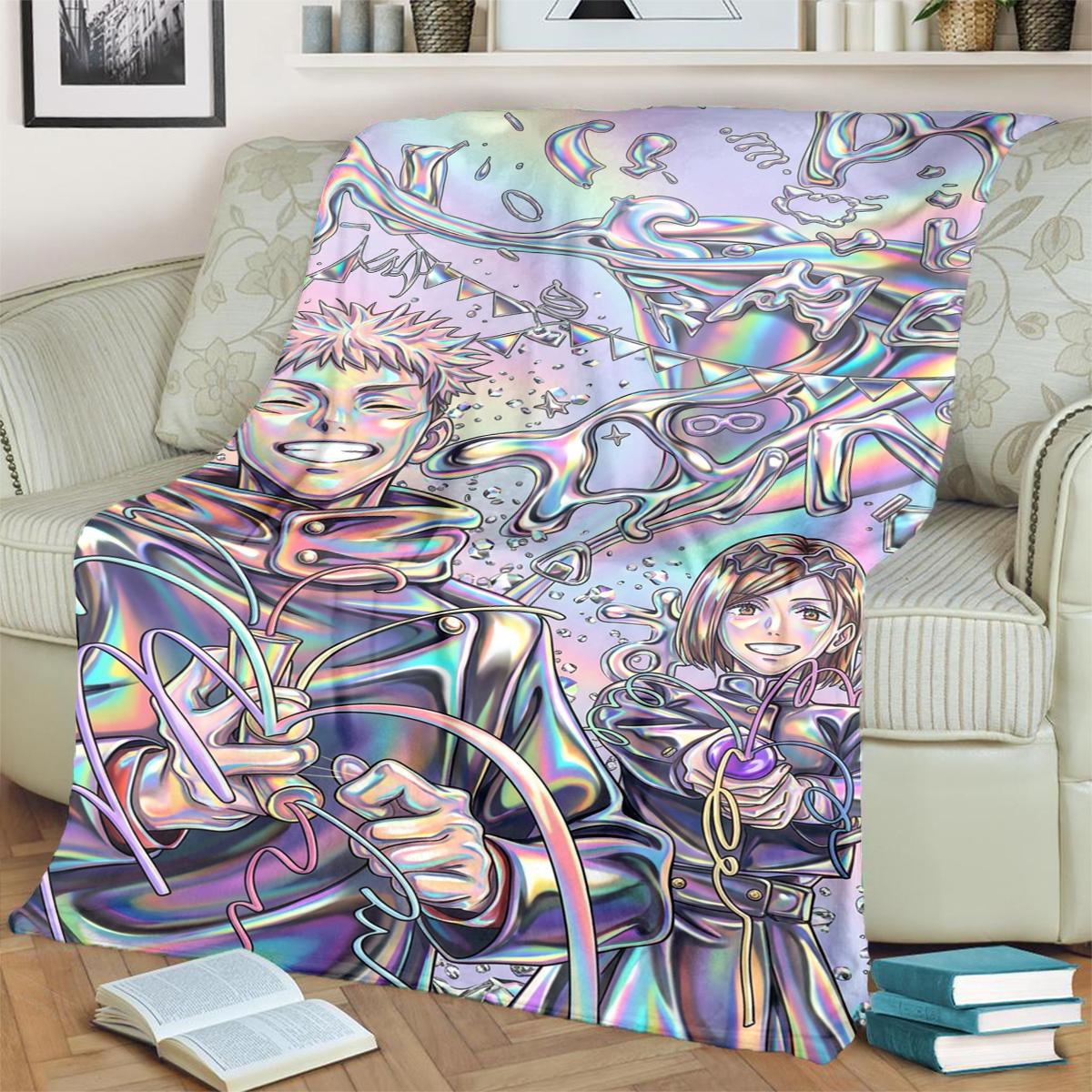 Flannel Blanket Jujutsu Kaisen Print Warm Soft for Bedrooms, Sofas, Beds, Chairs, Picnics, Travel 75x90cm
Flannel Blanket Jujutsu Kaisen Print Warm Soft for Bedrooms, Sofas, Beds, Chairs, Picnics, Travel 75x90cm