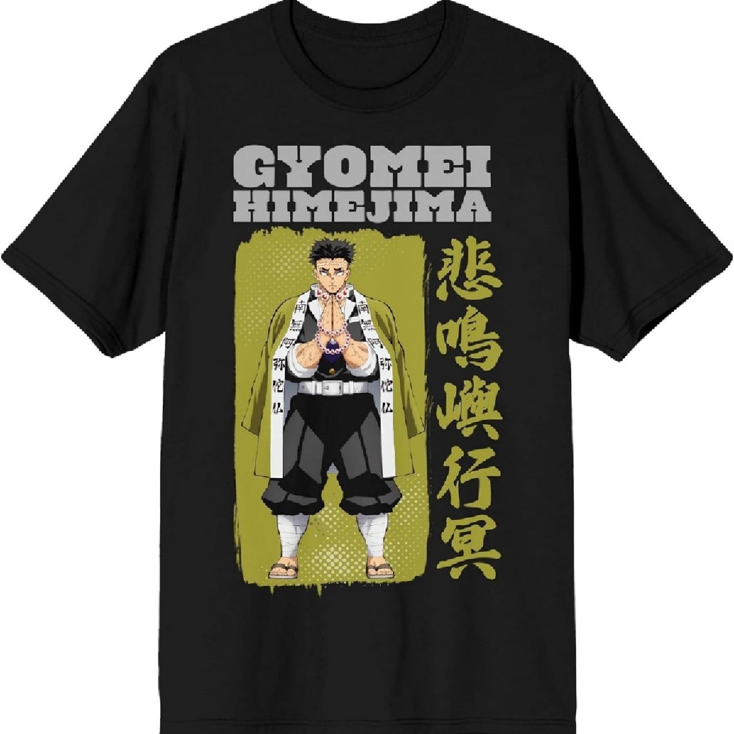 Demon Slayer Gyomei Himejima Adult Black Crew Neck Short Sleeve T-Shirt S
Demon Slayer Gyomei Himejima Adult Black Crew Neck Short Sleeve T-Shirt S