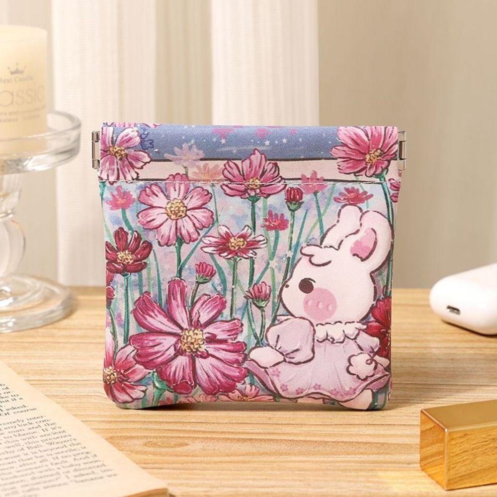 Cute PU Coin Purses Waterproof Bunny Print Cosmetic Bag Automatic Closing Mini Storage Bags Travel
Cute PU Coin Purses Waterproof Bunny Print Cosmetic Bag Automatic Closing Mini Storage Bags Travel