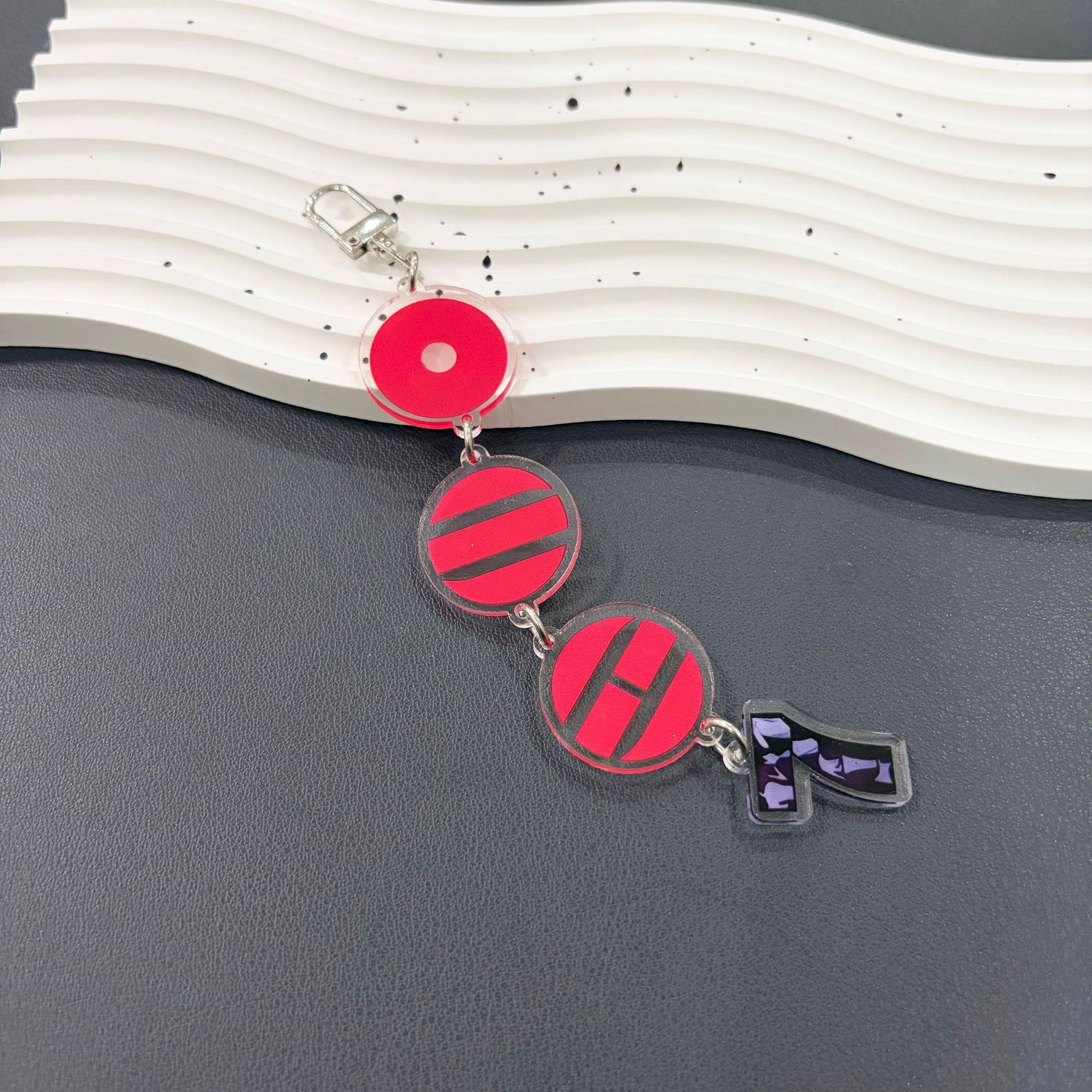 BTS Logo Acrylic Keychain with Disc Charms, Bangtan Boys Kpop Symbol Keyring, ARMY Fans Bag Charm 1
BTS Logo Acrylic Keychain with Disc Charms, Bangtan Boys Kpop Symbol Keyring, ARMY Fans Bag Charm 1