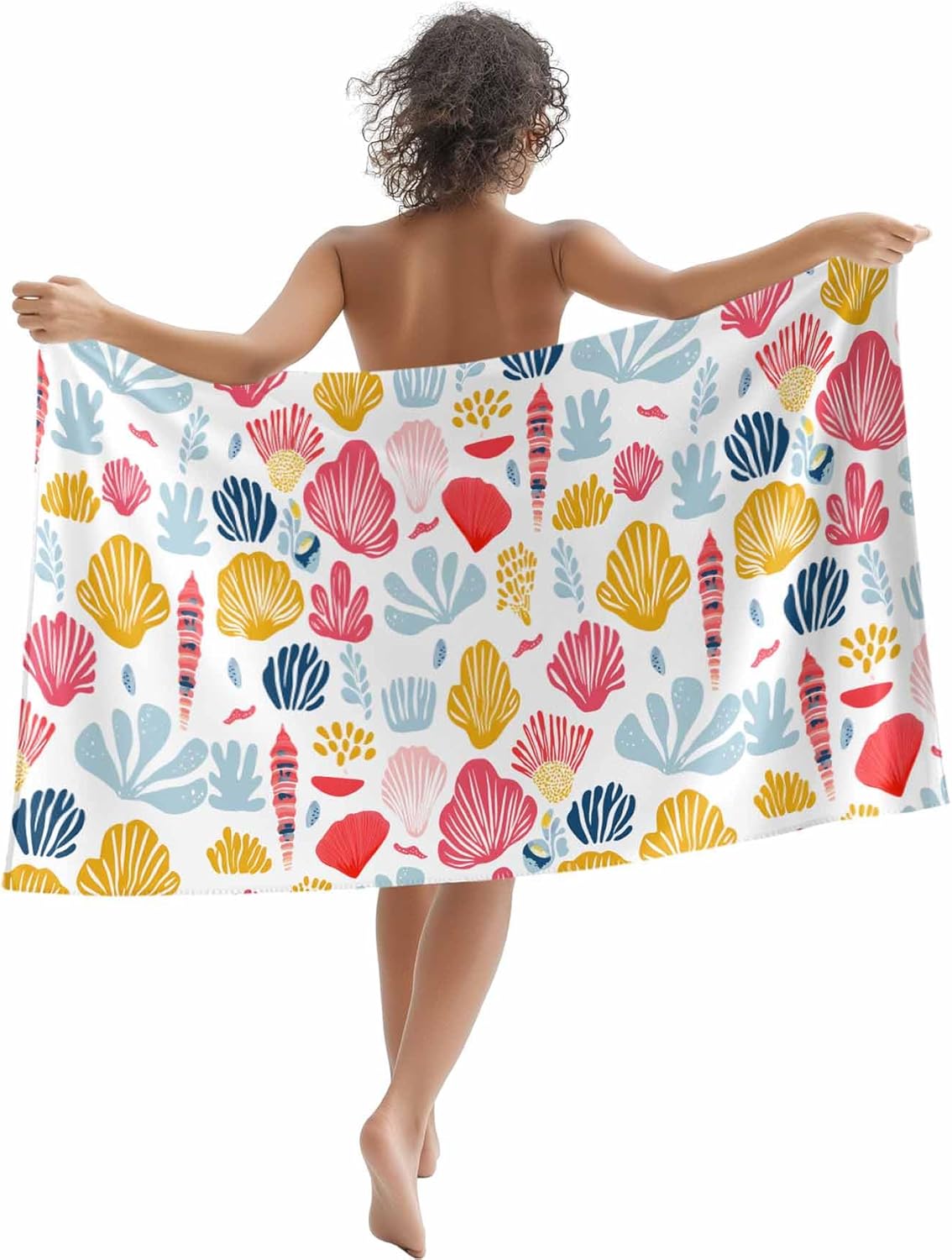Summer Microfiber Beach Towel Oversized Ocean Coral Shell Conch Swimming Pool Towels for Adult, Absorbent Sand Free Lightweight W30*H60(CM)
Summer Microfiber Beach Towel Oversized Ocean Coral Shell Conch Swimming Pool Towels for Adult, Absorbent Sand Free Lightweight W30*H60(CM)