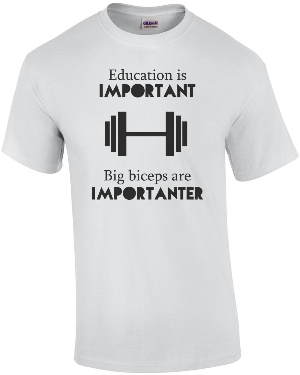 Education Is Important. Big biceps are importanter - Funny Working Out T-Shirt Unisex T-Shirt XXXXL
Education Is Important. Big biceps are importanter - Funny Working Out T-Shirt Unisex T-Shirt XXXXL