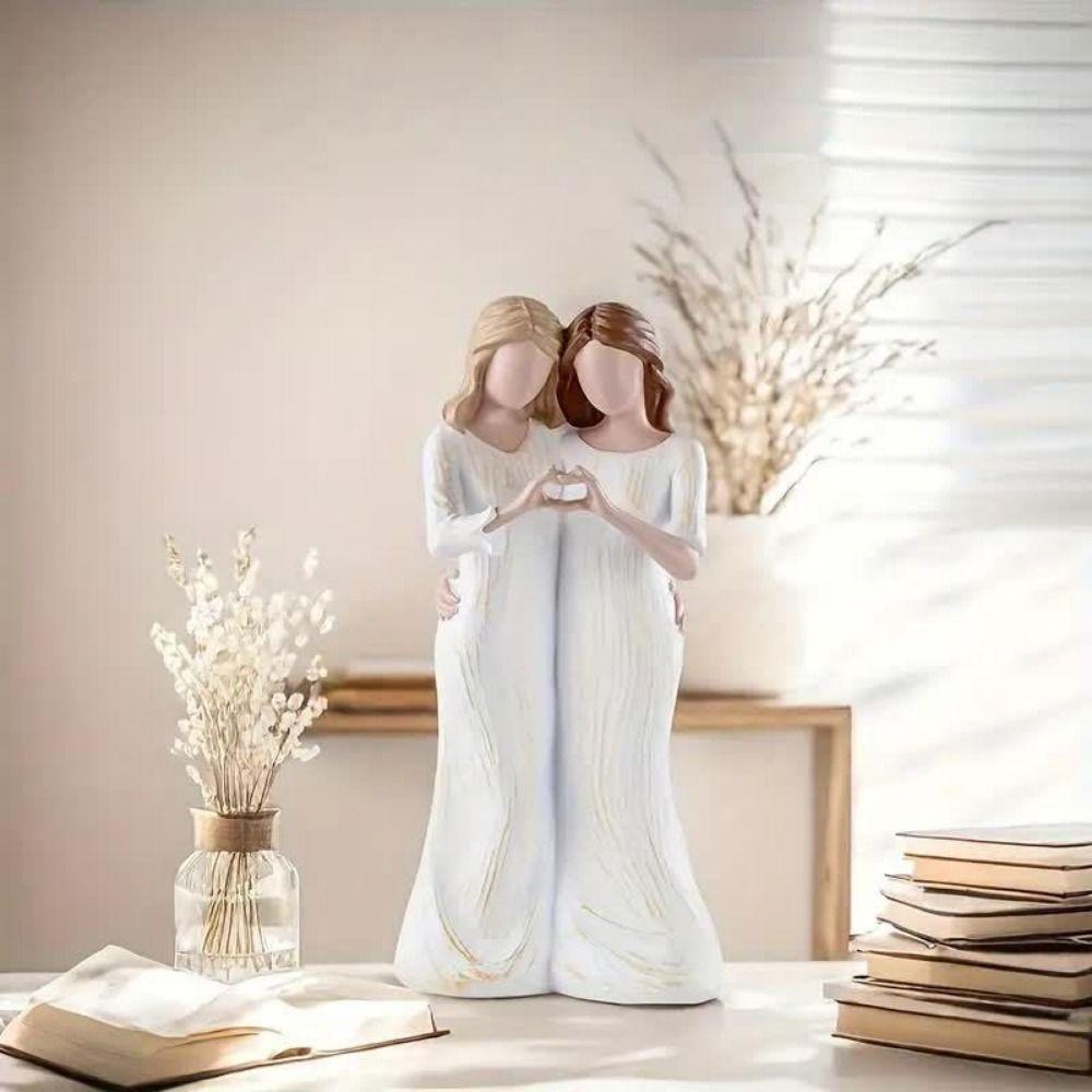 Resin Craft Mom Hug Daughter Sculptures Elegant Family Sculpture Birthday Gift Style B
Resin Craft Mom Hug Daughter Sculptures Elegant Family Sculpture Birthday Gift Style B
