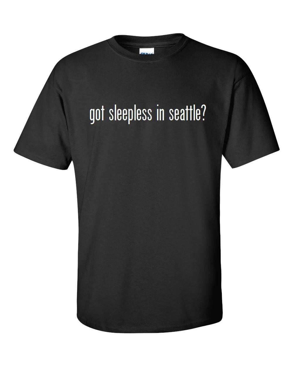 Got Sleepless in Seattle Cotton T-Shirt Shirt Black White Funny Solid S - 5XL 2XL
Got Sleepless in Seattle Cotton T-Shirt Shirt Black White Funny Solid S - 5XL 2XL