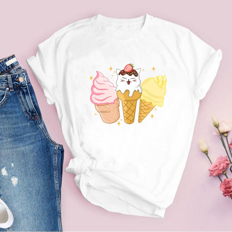 Good Meowing T-Shirt Summer Women Kawaii Cat Tshirt Short Sleeved Tops Printed Casual Cute Cartoon Tee Shirt Drop Shipping XXXL білий
Good Meowing T-Shirt Summer Women Kawaii Cat Tshirt Short Sleeved Tops Printed Casual Cute Cartoon Tee Shirt Drop Shipping XXXL білий