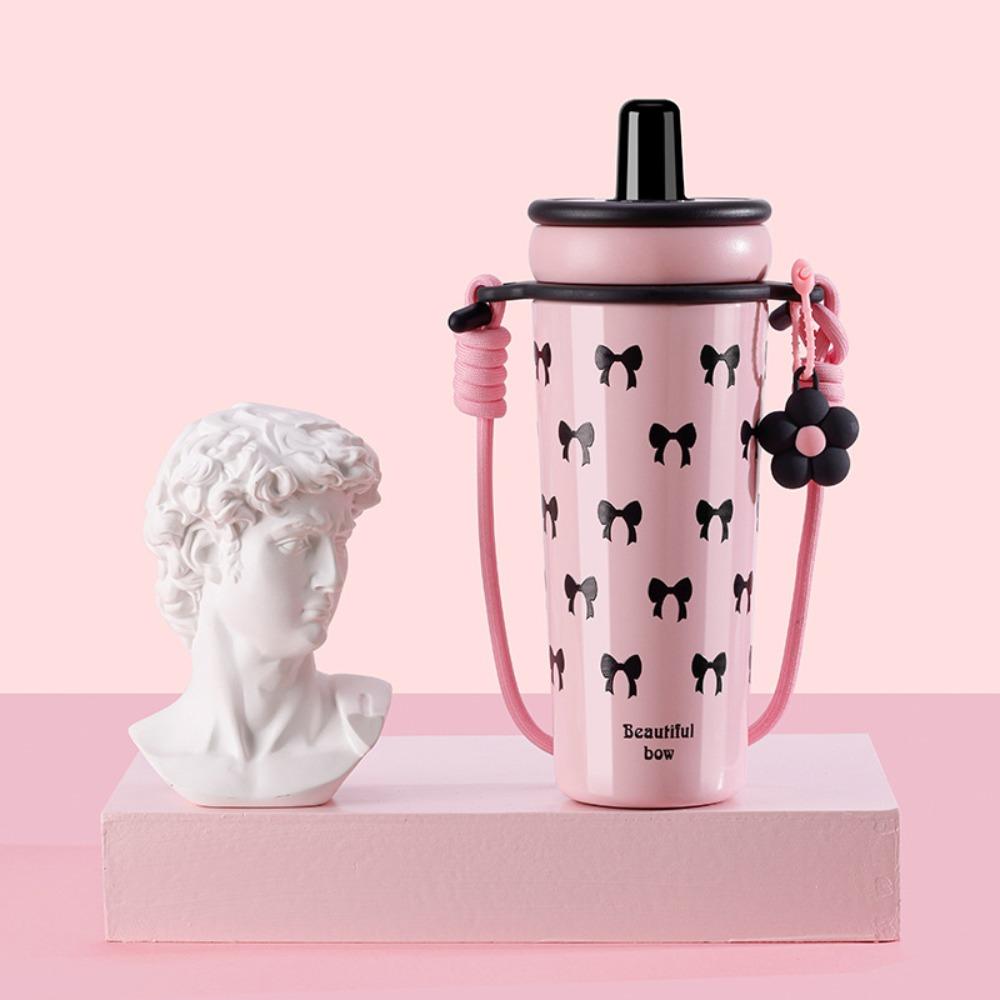 700ml Travel Coffee Mug Leak-proof Insulated Water Bottle Cute Straw Thermal Cup рожевий
700ml Travel Coffee Mug Leak-proof Insulated Water Bottle Cute Straw Thermal Cup рожевий