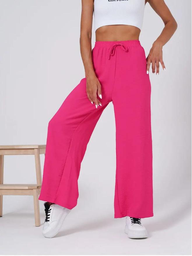 2026 European Spring/Summer Women s High Waist Wide Leg Drawstring Pants - Solid Color, Casual Drape Style Medium
2026 European Spring/Summer Women s High Waist Wide Leg Drawstring Pants - Solid Color, Casual Drape Style Medium