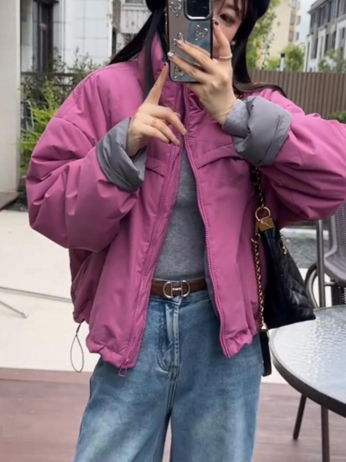 Короткая куртка с воротником-стойкой на подкладке, женская, 2025 зима, новая, свободного кроя, модная, универсальный топ S розы красного
Короткая куртка с воротником-стойкой на подкладке, женская, 2025 зима, новая, свободного кроя, модная, универсальный топ S розы красного