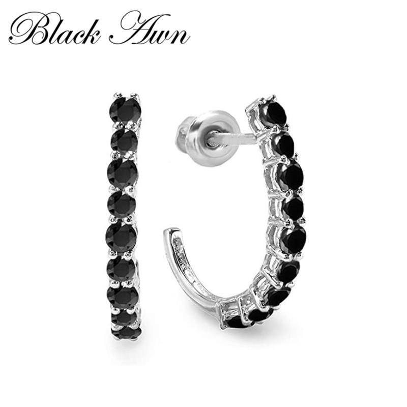 BLACK AWN Изысканные серьги-гвоздики Серьги с черным камнем для женщин Серьги-гвоздики ювелирные изделия
BLACK AWN Изысканные серьги-гвоздики Серьги с черным камнем для женщин Серьги-гвоздики ювелирные изделия