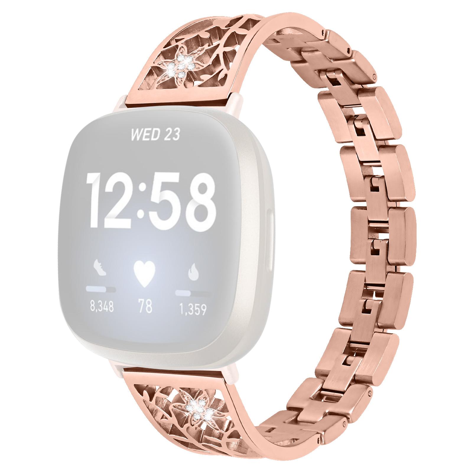 For Fitbit Versa 4/Sense 2 Rhinestone Decor Stainless Steel Watch Strap Replacement Smartwatch Band Rose Gold
For Fitbit Versa 4/Sense 2 Rhinestone Decor Stainless Steel Watch Strap Replacement Smartwatch Band Rose Gold