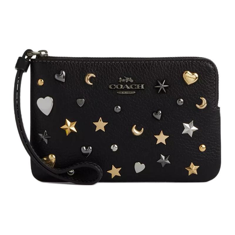 COACH Corner Zip 16 Logo Classic Refined Pebbled Leather Clutch Small Women s Black чорний
COACH Corner Zip 16 Logo Classic Refined Pebbled Leather Clutch Small Women s Black чорний