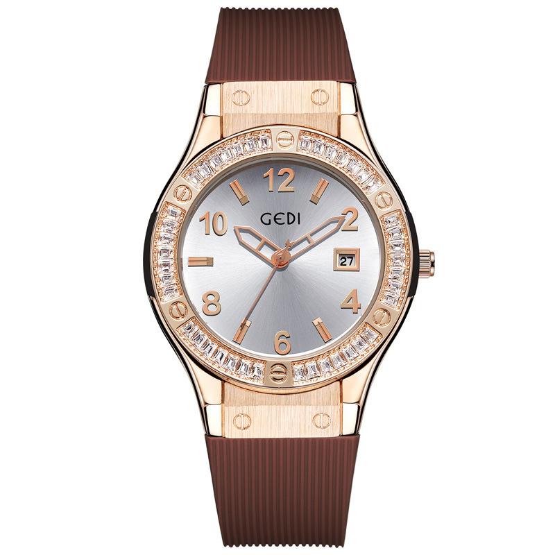 Light Luxury Diamond-Encrusted Calendar Silicone Women S Quartz Watch High Value Niche Silicone Watch For Middle School Students
Light Luxury Diamond-Encrusted Calendar Silicone Women S Quartz Watch High Value Niche Silicone Watch For Middle School Students
