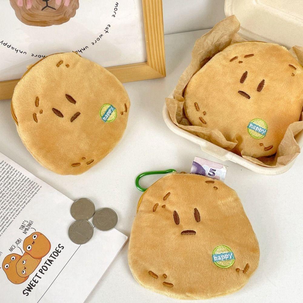 Mini Potato Head Plush Coin Purse with Metal Buckle Potato Earphone Bag Students potato
Mini Potato Head Plush Coin Purse with Metal Buckle Potato Earphone Bag Students potato