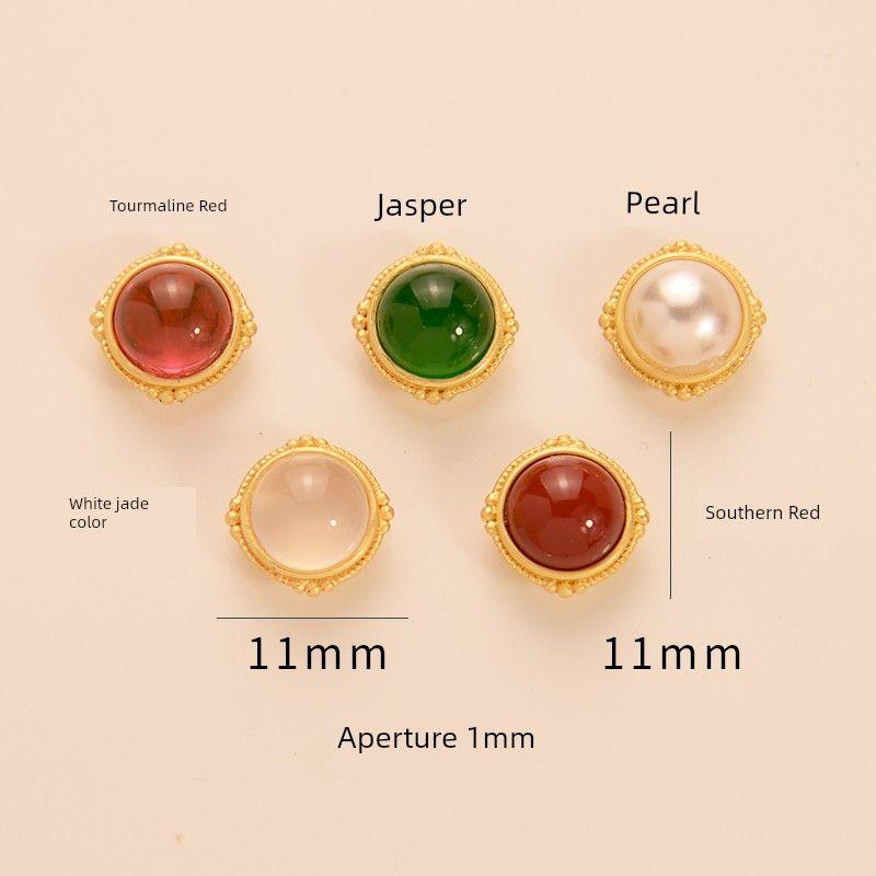 Alluvial Gold Accessories DIY Ornament Bracelet Inlaid Spacer Beads Ancient Gold Hand String Loose Beads Carrying Strap Woven Beads Accessories Tourmaline Red
Alluvial Gold Accessories DIY Ornament Bracelet Inlaid Spacer Beads Ancient Gold Hand String Loose Beads Carrying Strap Woven Beads Accessories Tourmaline Red