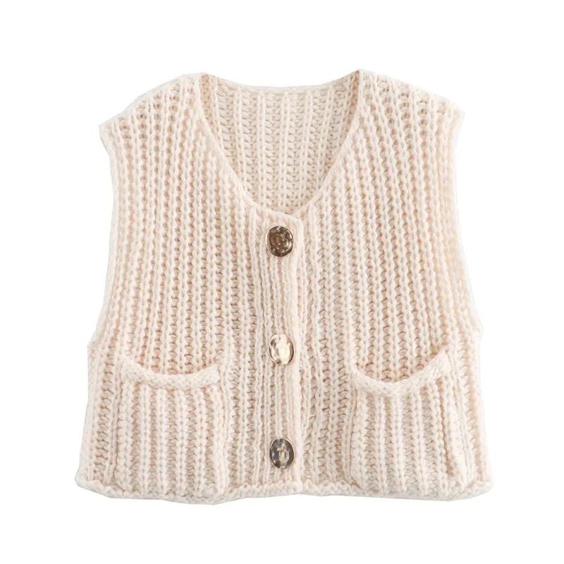Korean fashion crop sweater women vest solid loose casual sweaters cable knit sweater vests for woman luxury designer tops One Size білий
Korean fashion crop sweater women vest solid loose casual sweaters cable knit sweater vests for woman luxury designer tops One Size білий