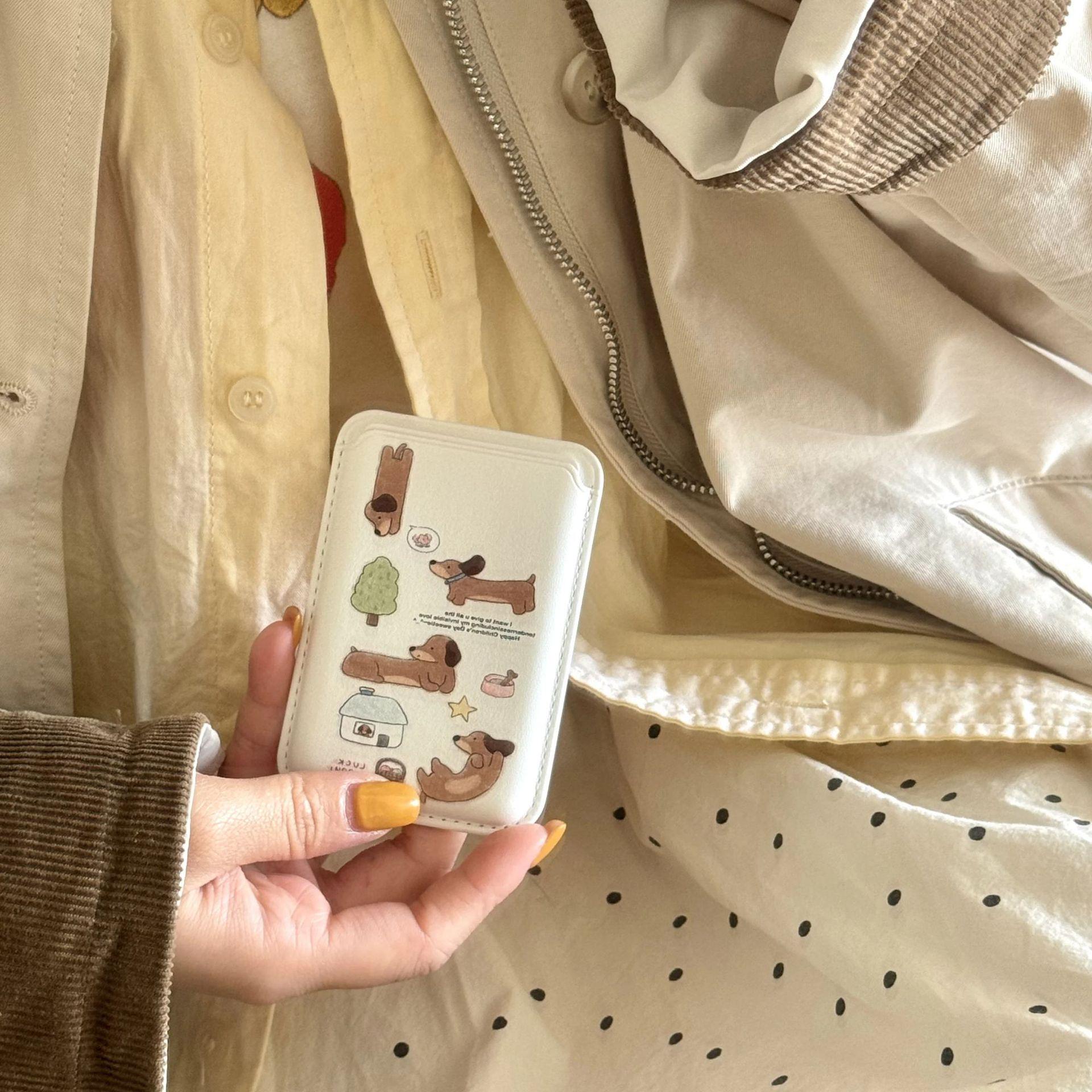 Dachshund-Friendly Leather MagSafe Magnetic Card Holder Phone Case - Convenient Access Card Holder Single Card Holder
Dachshund-Friendly Leather MagSafe Magnetic Card Holder Phone Case - Convenient Access Card Holder Single Card Holder