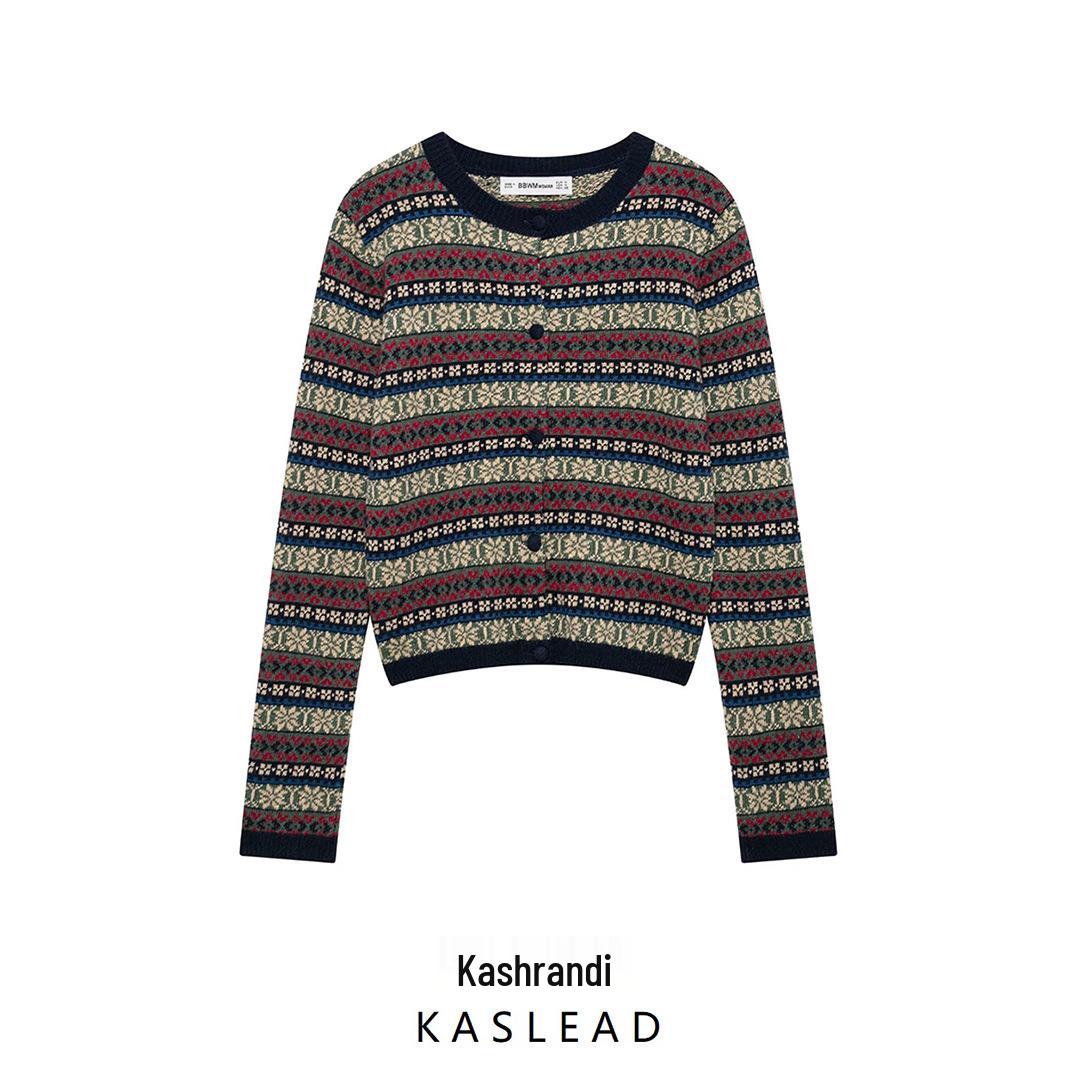 2024 Winter Women s Loose Color Block Jacquard Knit Cardigan - European & American Style, Crew Neck, Long Sleeve Small
2024 Winter Women s Loose Color Block Jacquard Knit Cardigan - European & American Style, Crew Neck, Long Sleeve Small