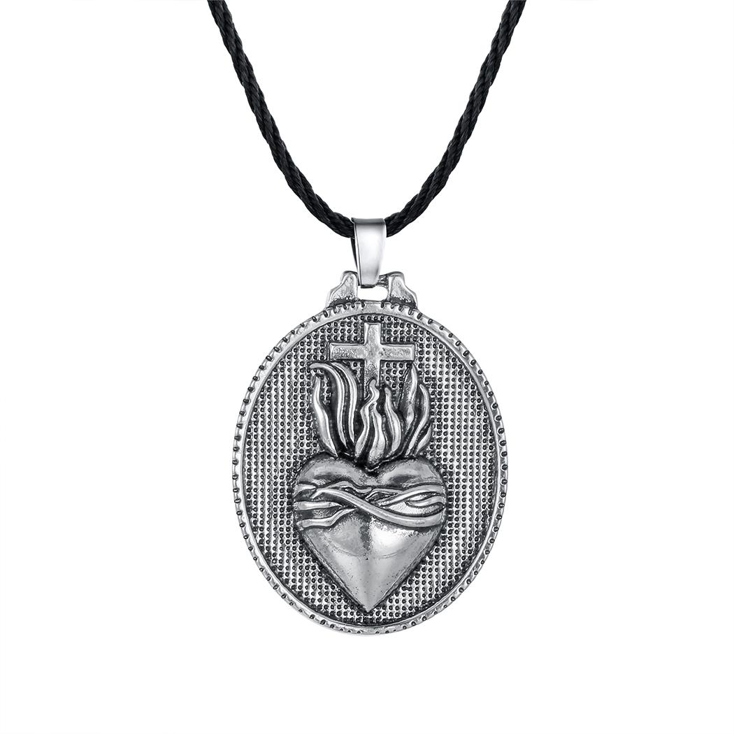 Kinitial Christian Sacret Heart Necklace For Women Man Christian Amulet Choker Pendant Necklace Religious Charm Cross Jewelry
Kinitial Christian Sacret Heart Necklace For Women Man Christian Amulet Choker Pendant Necklace Religious Charm Cross Jewelry