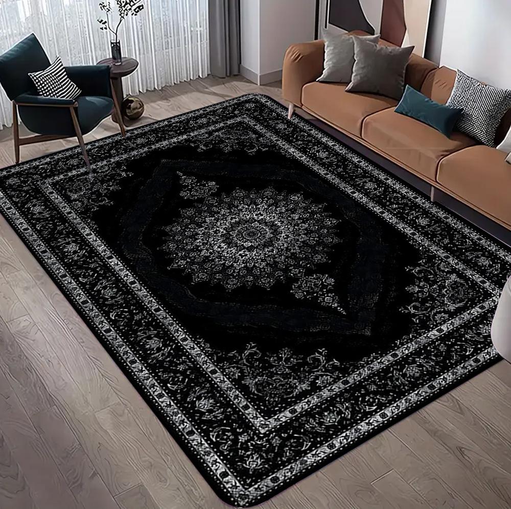 Black Boho Carpet Luxurious and Stain-resistant Style Floor Mat for Bedroom Living Room Decor Non Slip Soft Area Rug 40x60cm
Black Boho Carpet Luxurious and Stain-resistant Style Floor Mat for Bedroom Living Room Decor Non Slip Soft Area Rug 40x60cm