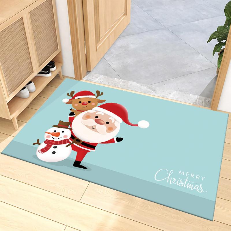Christmas Cartoon Carpet Mat Rug Santa Reindeer Snowman Home Decoration Festive Entryway Decor Floor Mat with Merry Christmas 40X60CM
Christmas Cartoon Carpet Mat Rug Santa Reindeer Snowman Home Decoration Festive Entryway Decor Floor Mat with Merry Christmas 40X60CM