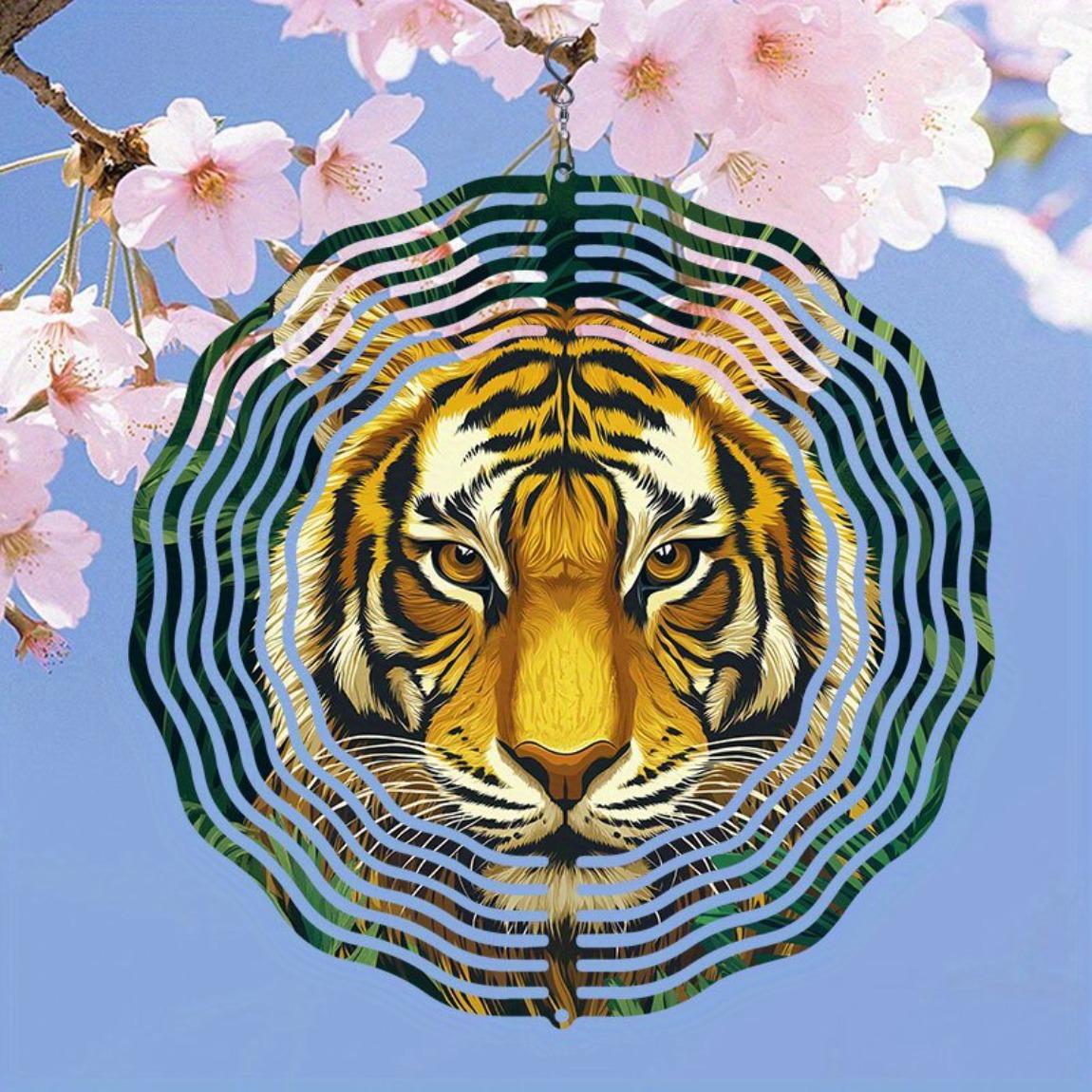 Forest Tiger Pattern Metal Wind Spinner Outdoor Garden Decor 360 Rotating Hook Easy Install No Power Needed Wind Chime for Yard
Forest Tiger Pattern Metal Wind Spinner Outdoor Garden Decor 360 Rotating Hook Easy Install No Power Needed Wind Chime for Yard