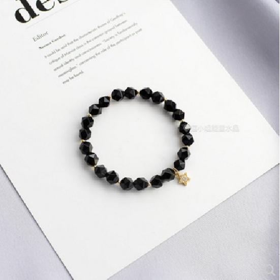 Natural faceted obsidian and white crystal bracelet for women, Korean style, simple and unique, suitable for best friends, a pair of birthday gifts Diamond-Faced Obsidian Br
Natural faceted obsidian and white crystal bracelet for women, Korean style, simple and unique, suitable for best friends, a pair of birthday gifts Diamond-Faced Obsidian Br