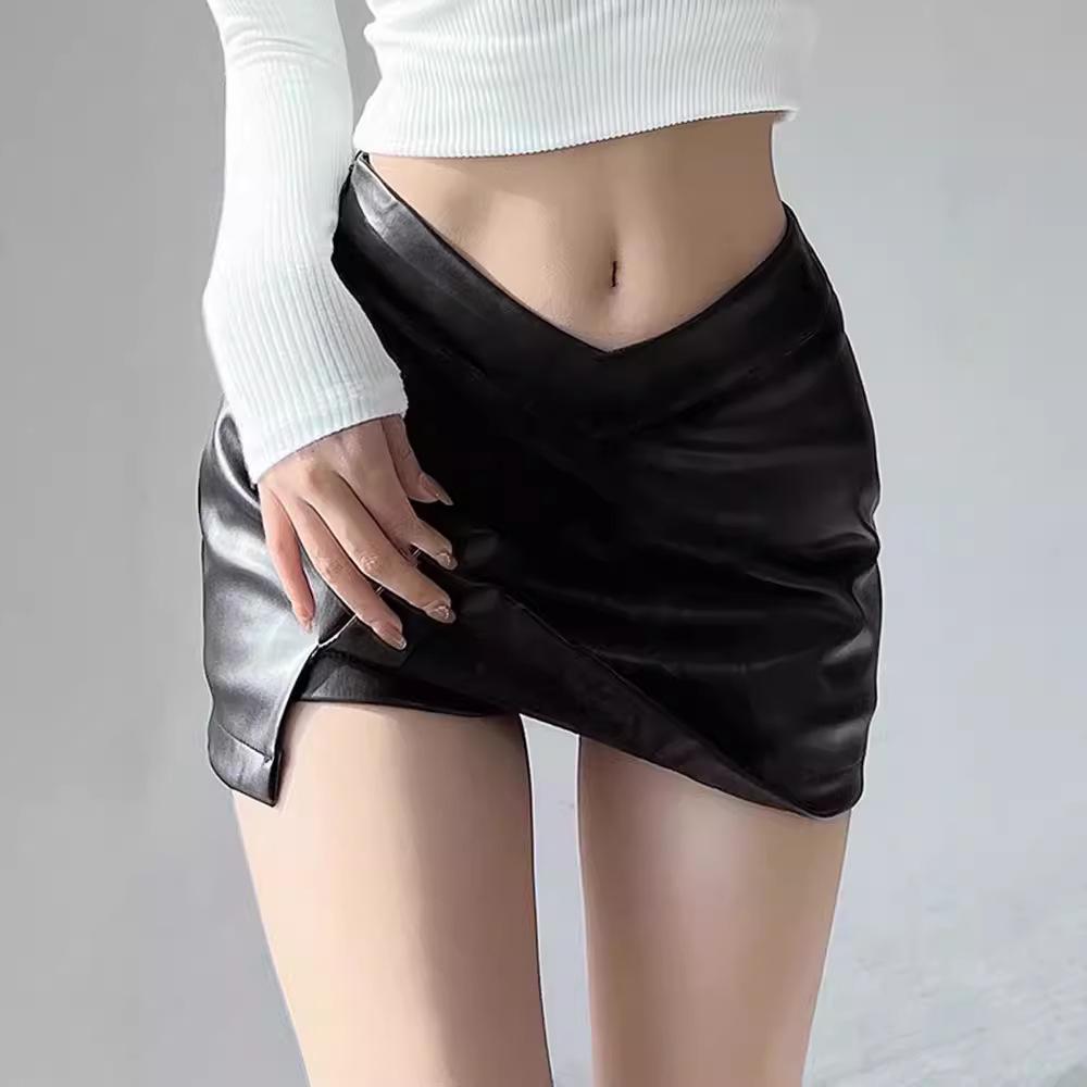 Black PU A-Line Midi Skirt with Slit - Sexy Bodycon, Waist-Cinching, Autumn Collection M (For 90-104 jin)
Black PU A-Line Midi Skirt with Slit - Sexy Bodycon, Waist-Cinching, Autumn Collection M (For 90-104 jin)