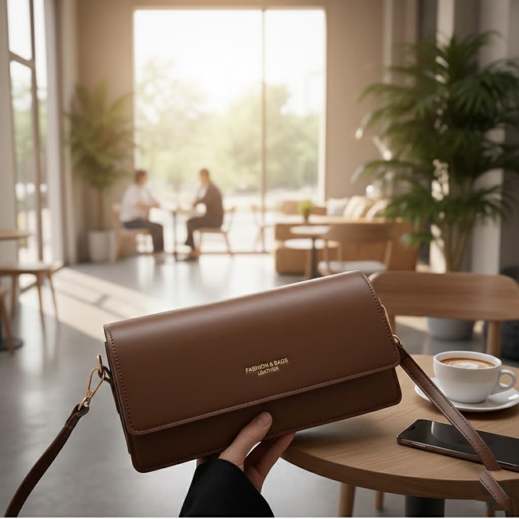 Stylish PU Leather Shoulder Bag Spacious Versatile for Phone Wallet Cosmetics Daily Work Travel Party Date кавовий
Stylish PU Leather Shoulder Bag Spacious Versatile for Phone Wallet Cosmetics Daily Work Travel Party Date кавовий