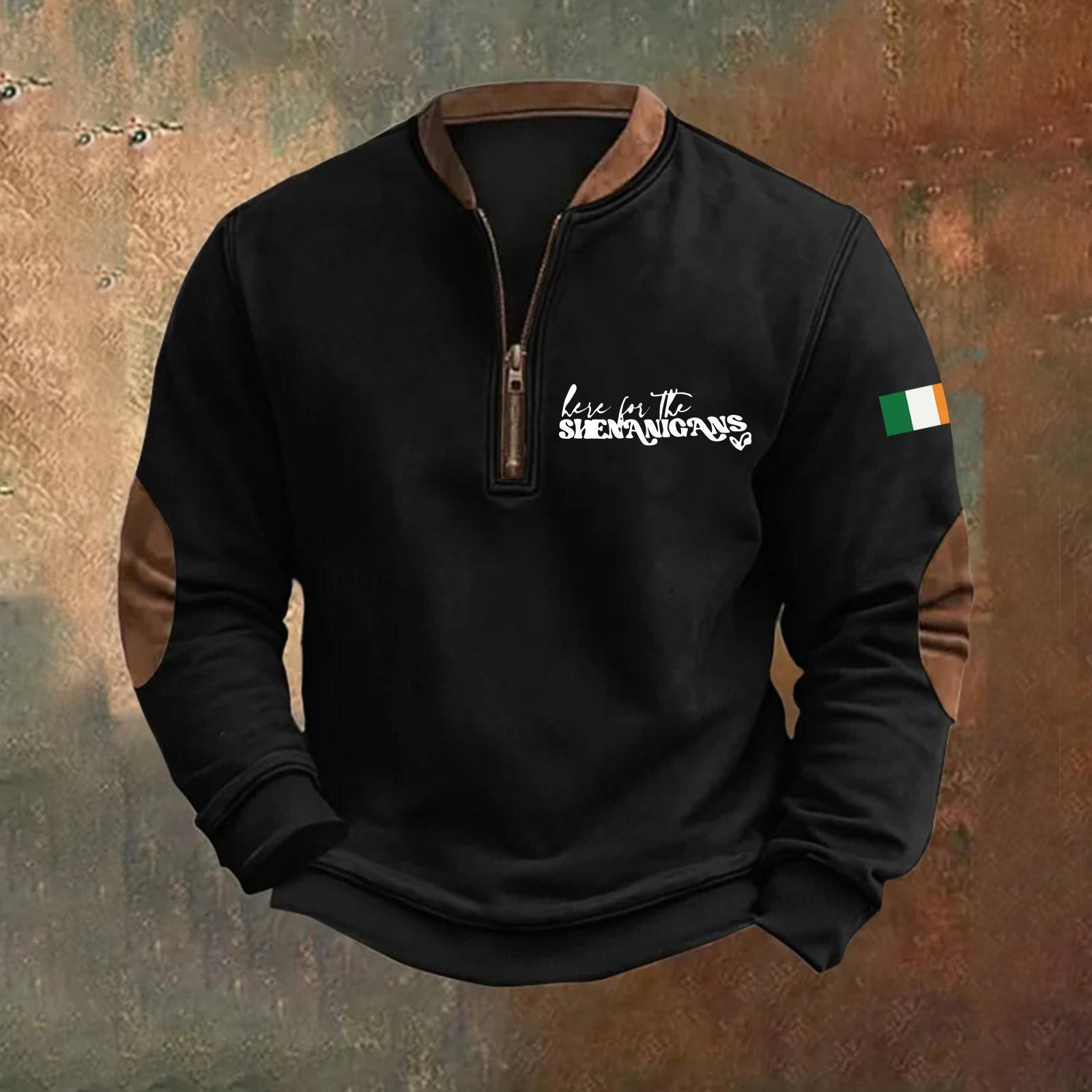 Мужская мода повседневная с воротником-молнией и длинным рукавом, свободная, на Новый год. Толстовка с капюшоном с принтом Патрика XL белый
Мужская мода повседневная с воротником-молнией и длинным рукавом, свободная, на Новый год. Толстовка с капюшоном с принтом Патрика XL белый