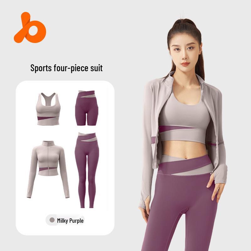 Juyitang Nude Slim High-Intensity Yoga Set: Color-Matching Bra, Shorts, Jacket, and Trousers. S
Juyitang Nude Slim High-Intensity Yoga Set: Color-Matching Bra, Shorts, Jacket, and Trousers. S