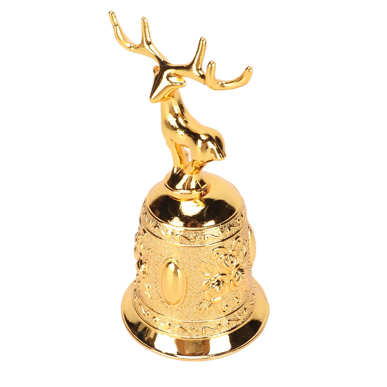 Колокольчик в форме оленя, старинный процесс покрытия, нержавеющая полированная отделка, металлический колокольчик для столовой золотой
Колокольчик в форме оленя, старинный процесс покрытия, нержавеющая полированная отделка, металлический колокольчик для столовой золотой