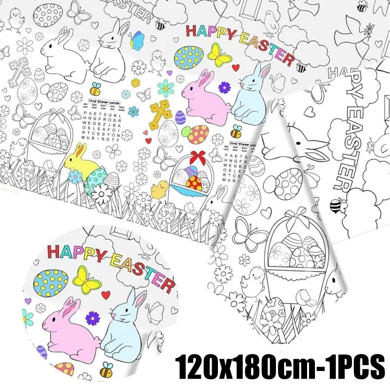 Easter Coloring Tablecloth Kids Easter Bunny Egg Paper Table Cover Giant Coloring Poster Interactive Easter for Kids Wall Décor
Easter Coloring Tablecloth Kids Easter Bunny Egg Paper Table Cover Giant Coloring Poster Interactive Easter for Kids Wall Décor