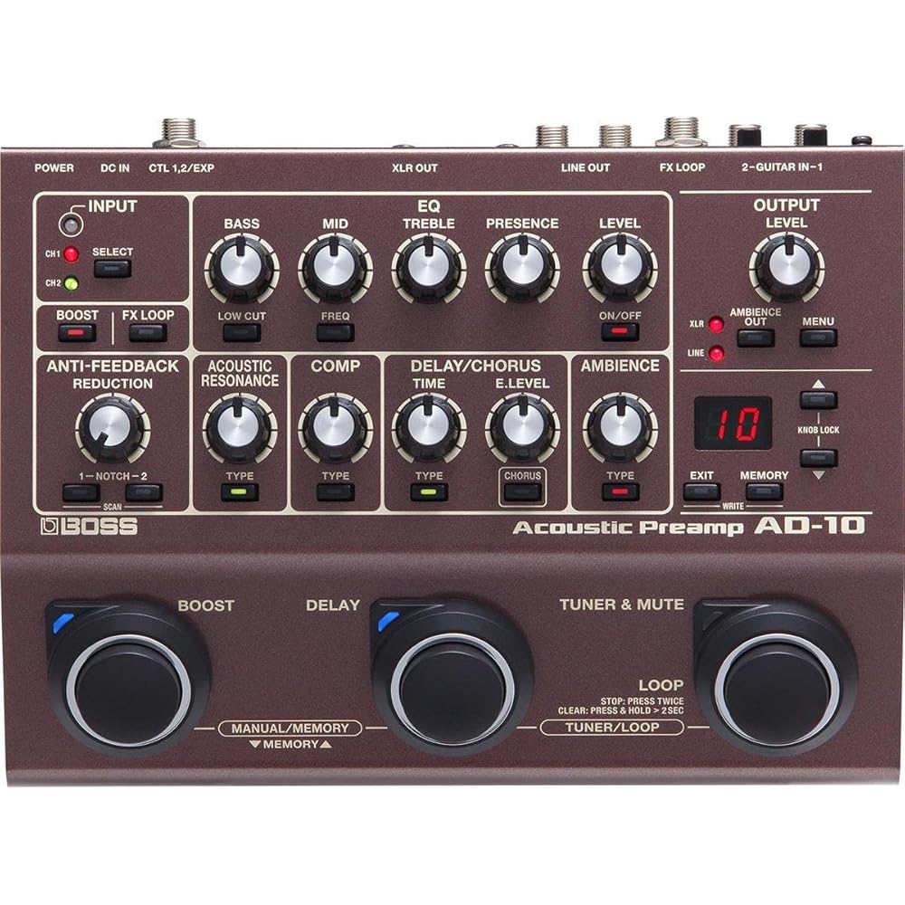 BOSS/AD-10 Акустичний передпідсилювач Boss Акустичний передпідсилювач
BOSS/AD-10 Акустичний передпідсилювач Boss Акустичний передпідсилювач