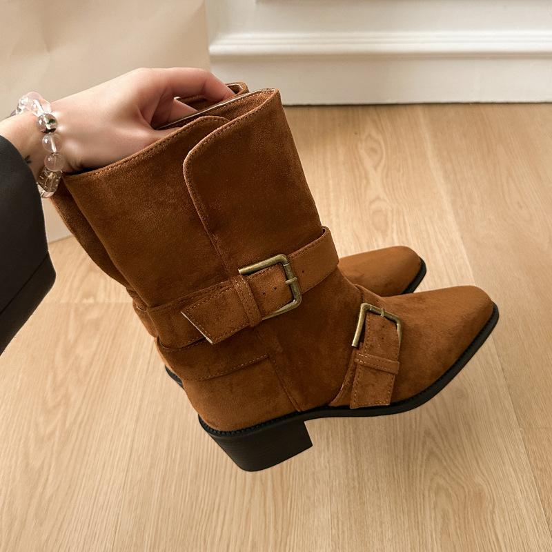 French thick heel small short boots children 2025 autumn new pointed Martin boots retro western cowboy mid-ankle boots 40 верблюд
French thick heel small short boots children 2025 autumn new pointed Martin boots retro western cowboy mid-ankle boots 40 верблюд