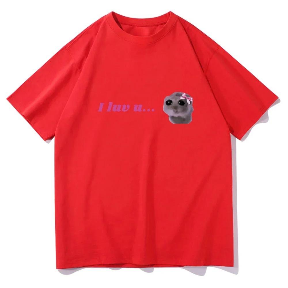 I Love U Sad Hamster T Shirts Funny Kawaii Printed Women Clothing Harajuku Aesthetic Tshirt Vintage Streetwear Clothing 4XL
I Love U Sad Hamster T Shirts Funny Kawaii Printed Women Clothing Harajuku Aesthetic Tshirt Vintage Streetwear Clothing 4XL