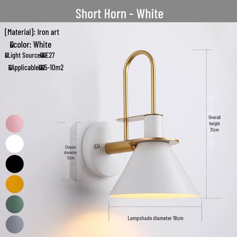 Modern Macaron Horn Wall Sconce
Modern Macaron Horn Wall Sconce